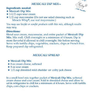 Mexicali Dip Mix
