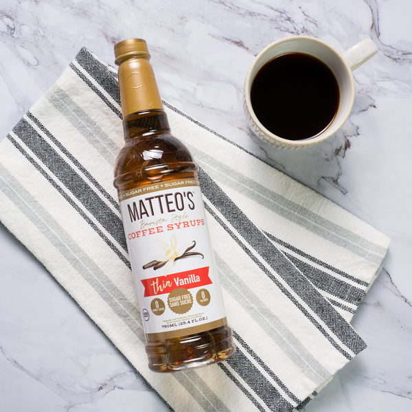 Matteo's Sugar Free Coffee Syrup, Caramel Creme, 0 Calories, 0 Sugar, Keto Friendly: 1 Bottle