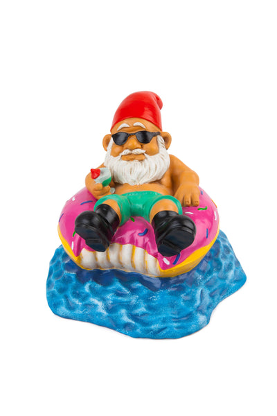 The Donut Worry Be Happy Garden Gnome