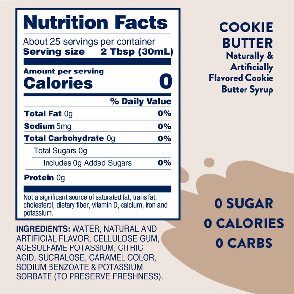 Sugar Free Cookie Butter Syrup