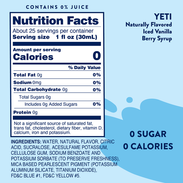 Sugar Free Yeti Syrup