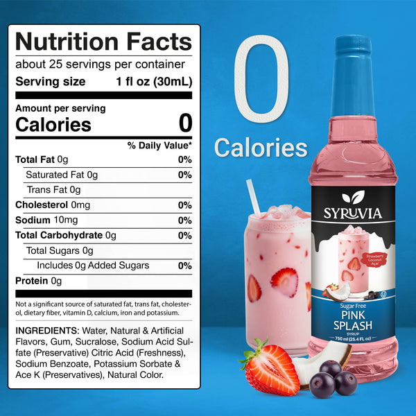 Sugar-Free Pink Splash Syrup