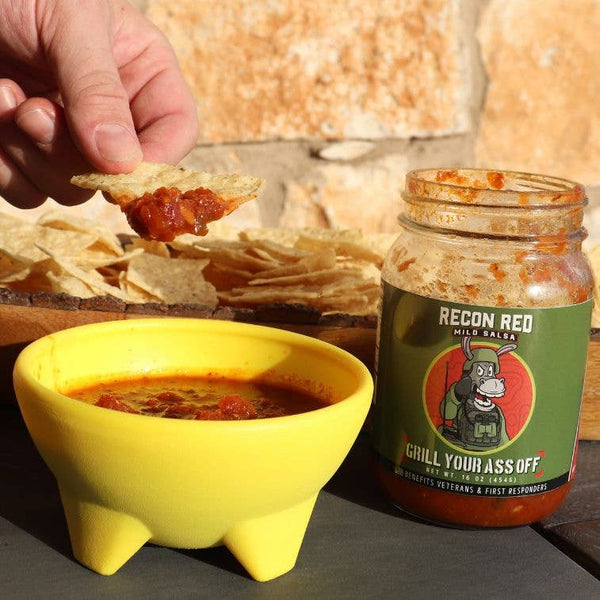 Recon Red Mild Salsa - fresh homemade gourmet spicy chips