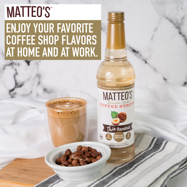 Matteo's Sugar Free Coffee Syrup, Caramel Creme, 0 Calories, 0 Sugar, Keto Friendly: 1 Bottle