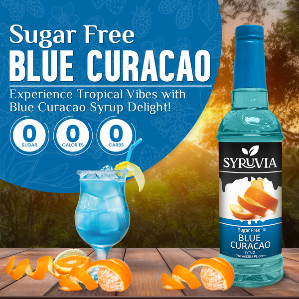 Sugar-Free Blue Curacao Syrup