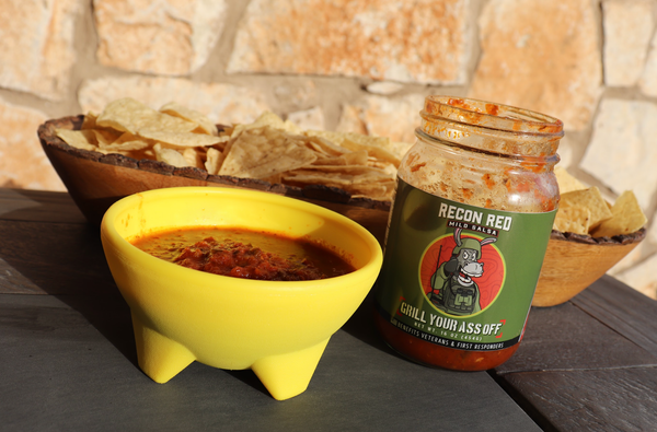 Recon Red Mild Salsa - fresh homemade gourmet spicy chips