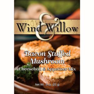 Wind & Willow Bacon Stuffed Mushroom Savory Cheeseball Dip Mix
