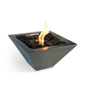Anywhere Fire Place-Black Rocks