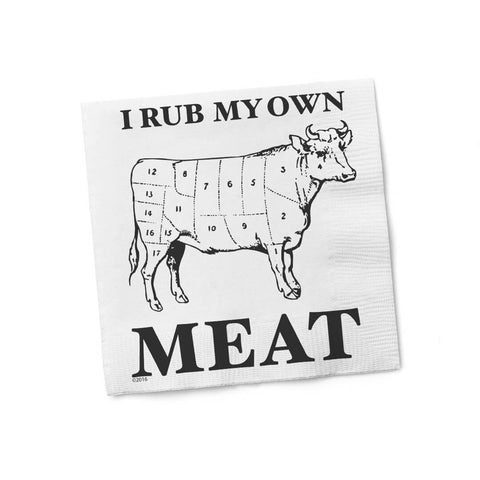 I Rub My Own Meat Cocktail Napkins