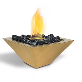 Anywhere Fire Place-Matte Gold