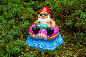 The Donut Worry Be Happy Garden Gnome